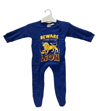 AFL Brisbane Lions Baby 'Tough Little Lion' Romper - Size 2 (18 - 24mths)