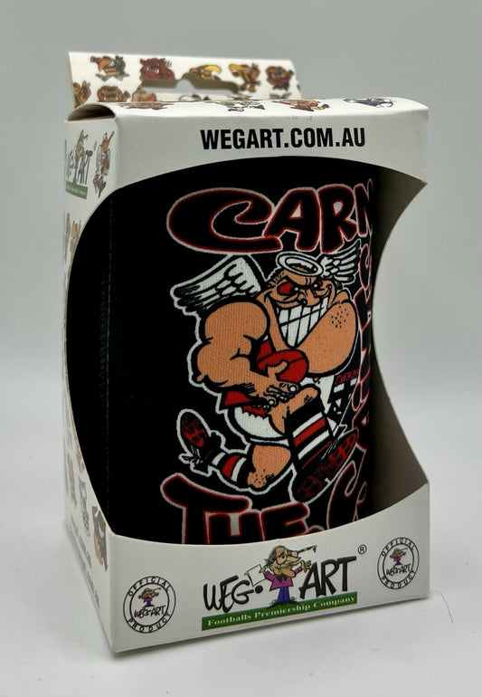 WegArt Stubby Holder Can Cooler - St Kilda Saints  “Carn The Saints”