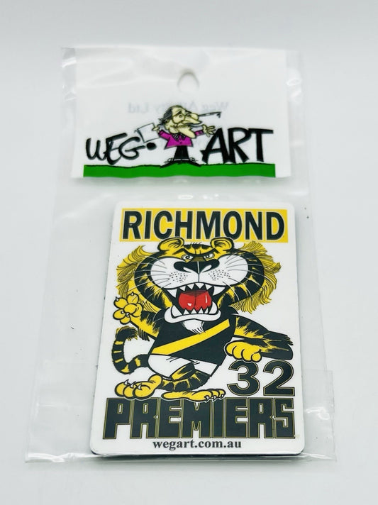 WEG WegArt Premiers Fridge Magnet - Richmond Tigers 1932