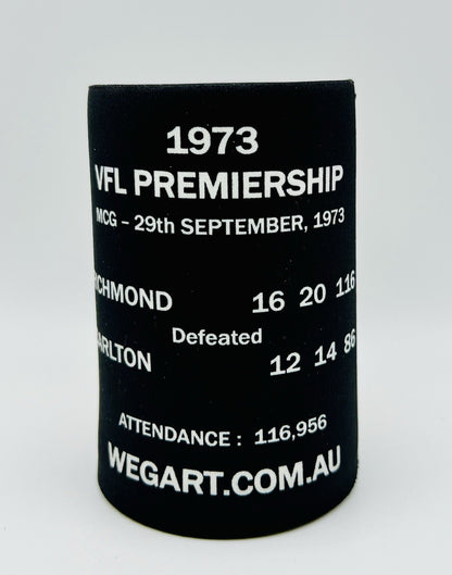 WegArt WEG Premiers Stubby Holder Can Cooler - Richmond Tigers 1973