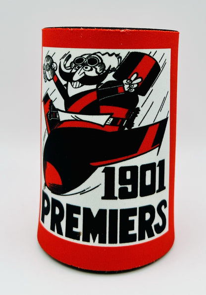 WegArt WEG Premiers Stubby Holder Can Cooler - Essendon Bombers 1901