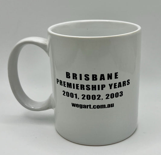 WegArt WEG “Carn The Lions” Brisbane Lions  Mug  - Early 2000’s