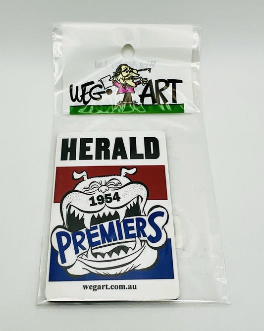 WEG WegArt Premiers Fridge Magnet - Western Bulldogs 1954