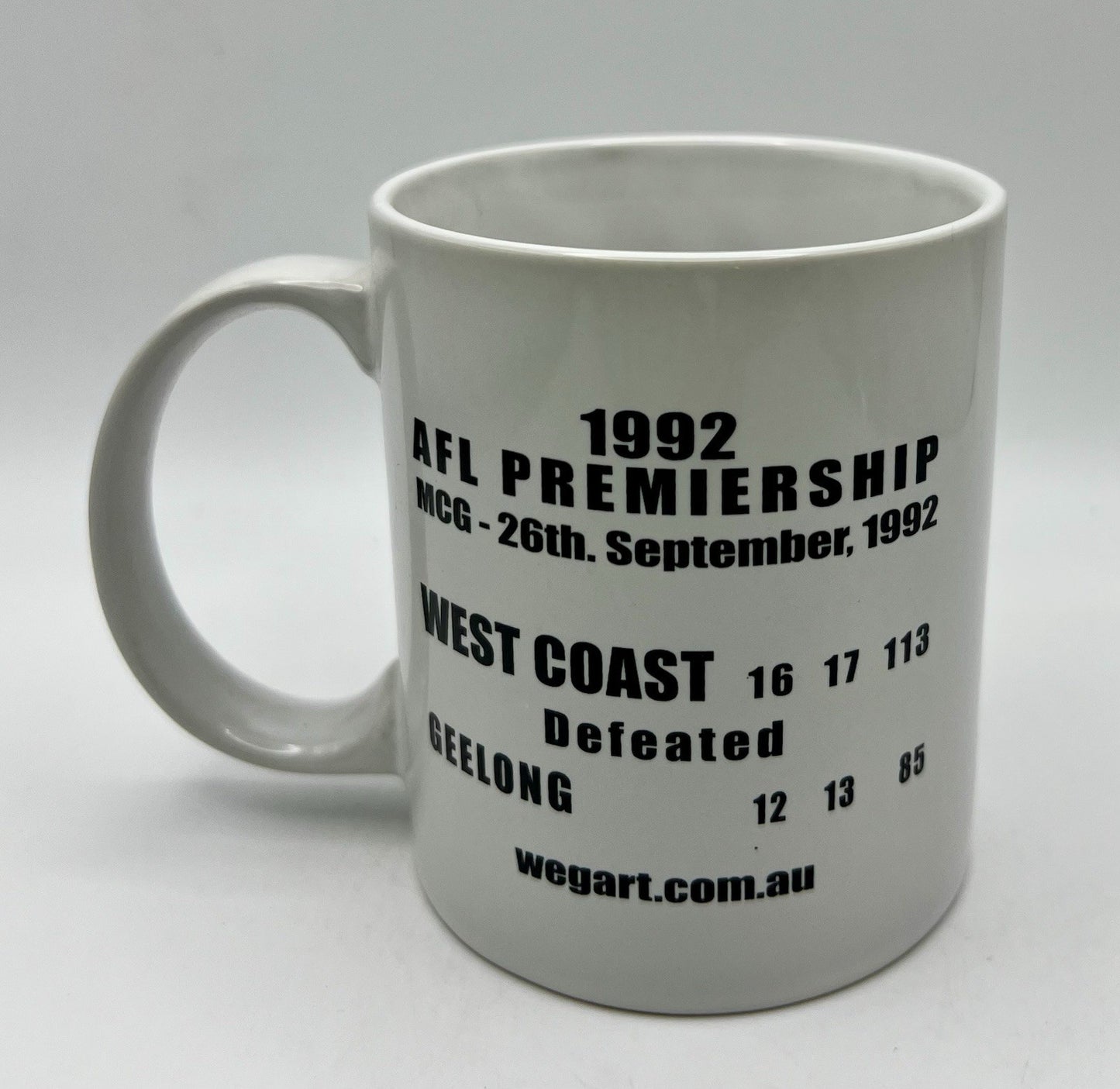 WegArt WEG Premiers Mug - West Coast Eagles 1992
