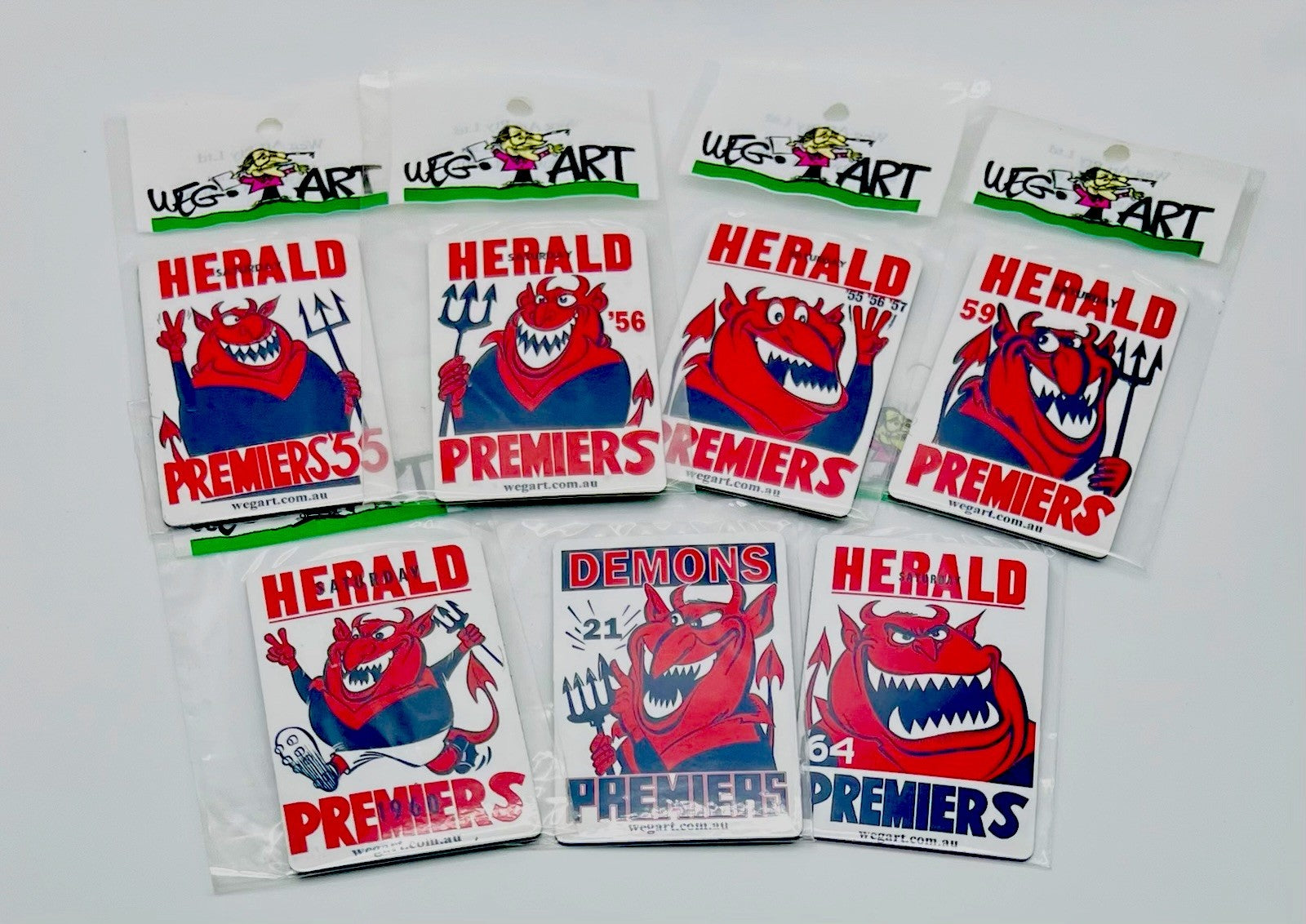 WEG WegArt Fridge Magnet - Melbourne Demons Sunicrust Card Image
