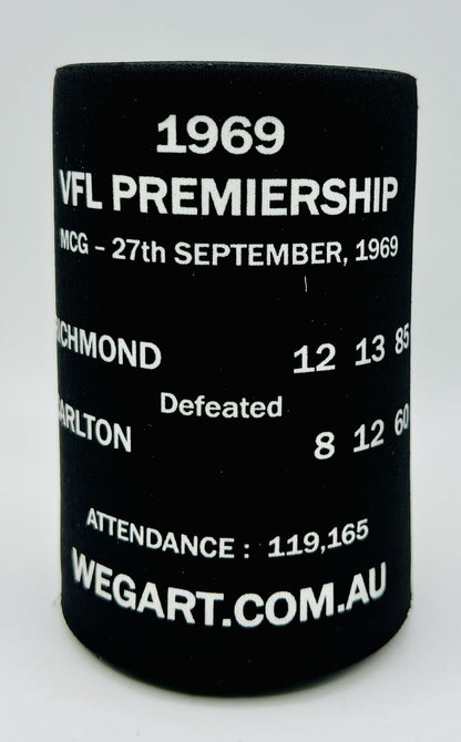 WegArt WEG Premiers Stubby Holder Can Cooler - Richmond Tigers 1969