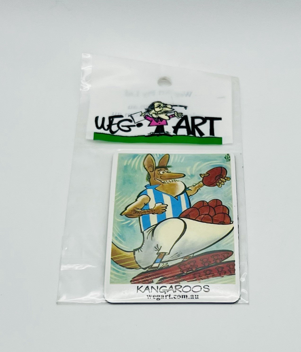 WEG WegArt Full Set Of 6 Premiers & Supporters Fridge Magnets - Kangaroos