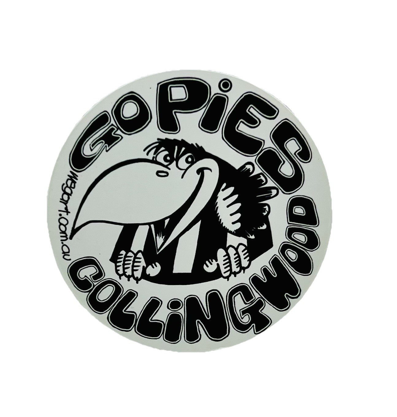 WEG WegArt Fridge Magnet - Collingwood Magpies Round Magnet