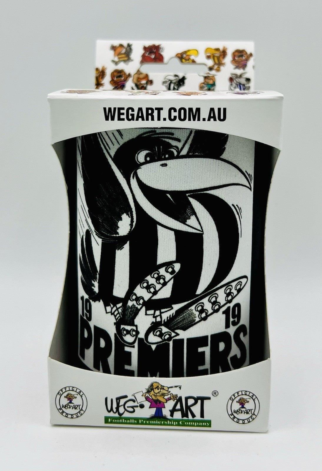 WegArt WEG Premiers Stubby Holder Can Cooler - Collingwood Magpies 1919