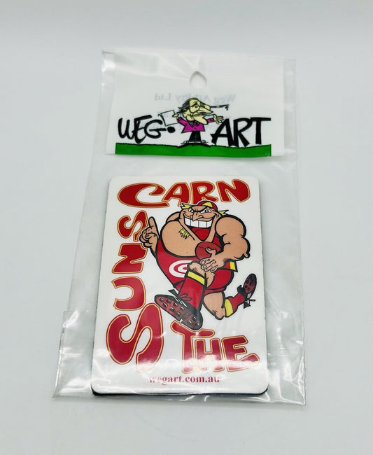 WEG WegArt Fridge Magnet - “Carn The Suns” - Gold Coast Suns