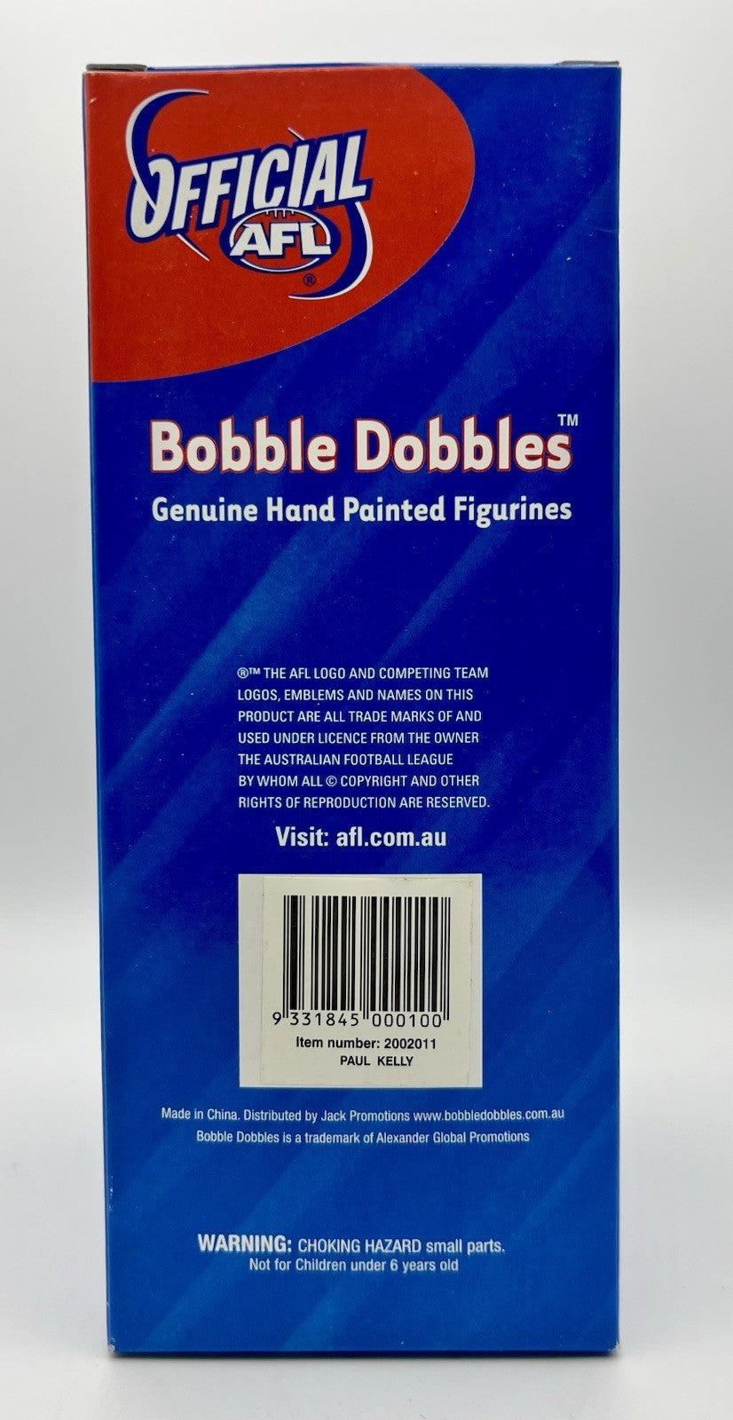2002 AFL Bobble Dobbles Bobblehead - Sydney Swans Paul Kelly
