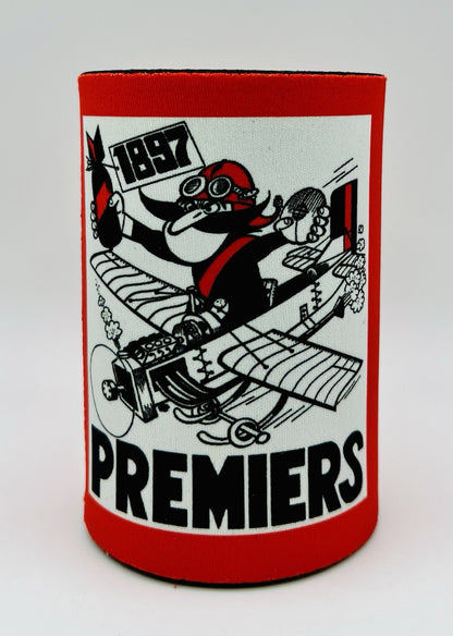 WegArt WEG Premiers Stubby Holder Can Cooler - Essendon Bombers 1897
