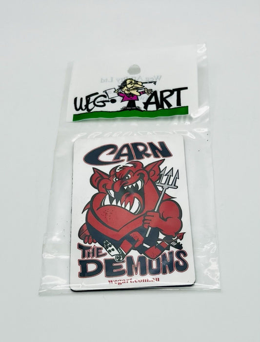 WEG WegArt Fridge Magnet - “Carn The Demons” Melbourne Demons