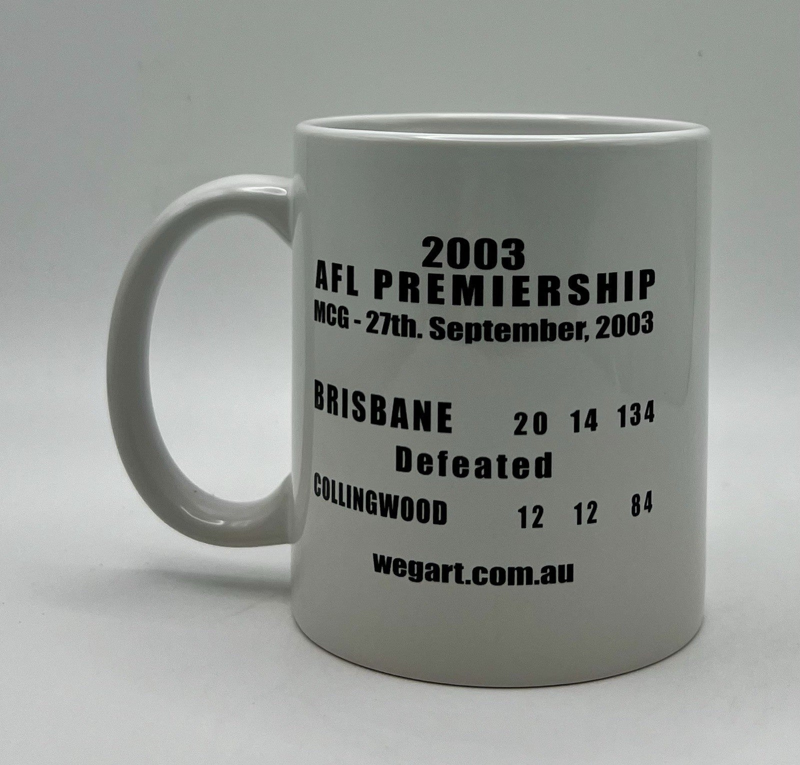 WegArt WEG Premiers Mug - Brisbane Lions 2003