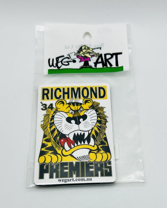 WEG WegArt Premiers Fridge Magnet - Richmond Tigers 1934