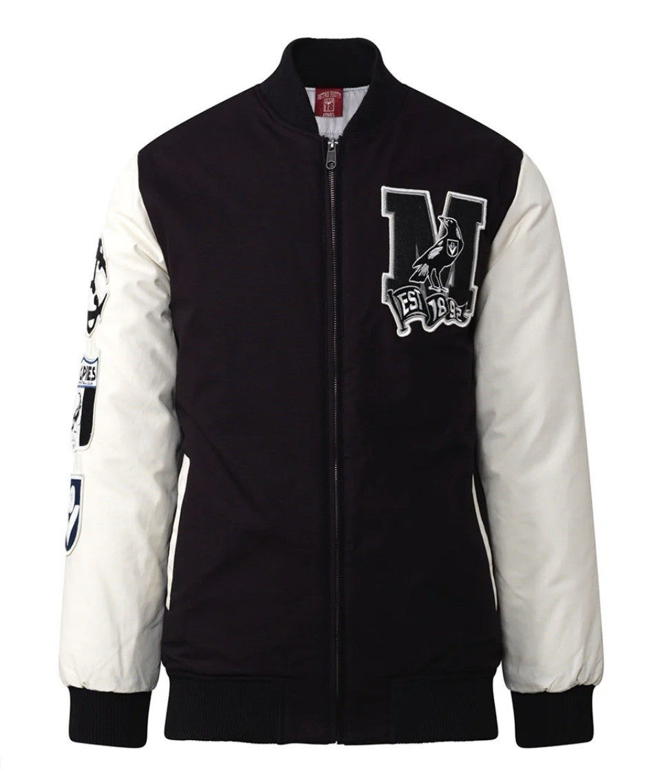 AFL Collingwood Magpies Mens Collegiate Jacket - Size 3XL