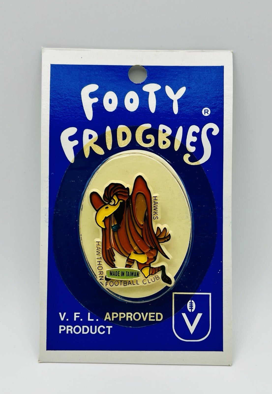 Vintage Retro AFL / VFL Footy Fridgbies fridge magnet - Hawthorn Hawks