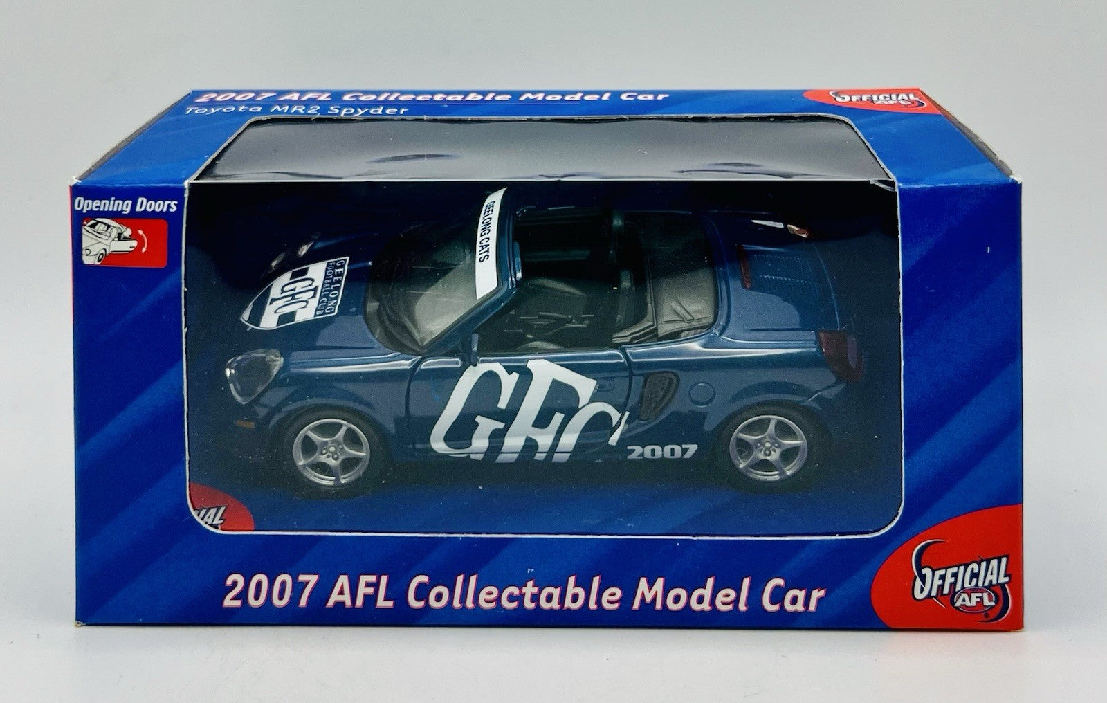 2007 AFL Collectable Model Car Toyota MR2 Spyder Geelong Cats