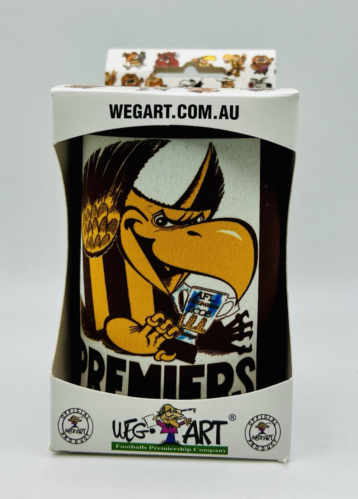 WegArt WEG Premiers Stubby Holder Can Cooler - Hawthorn Hawks 2008