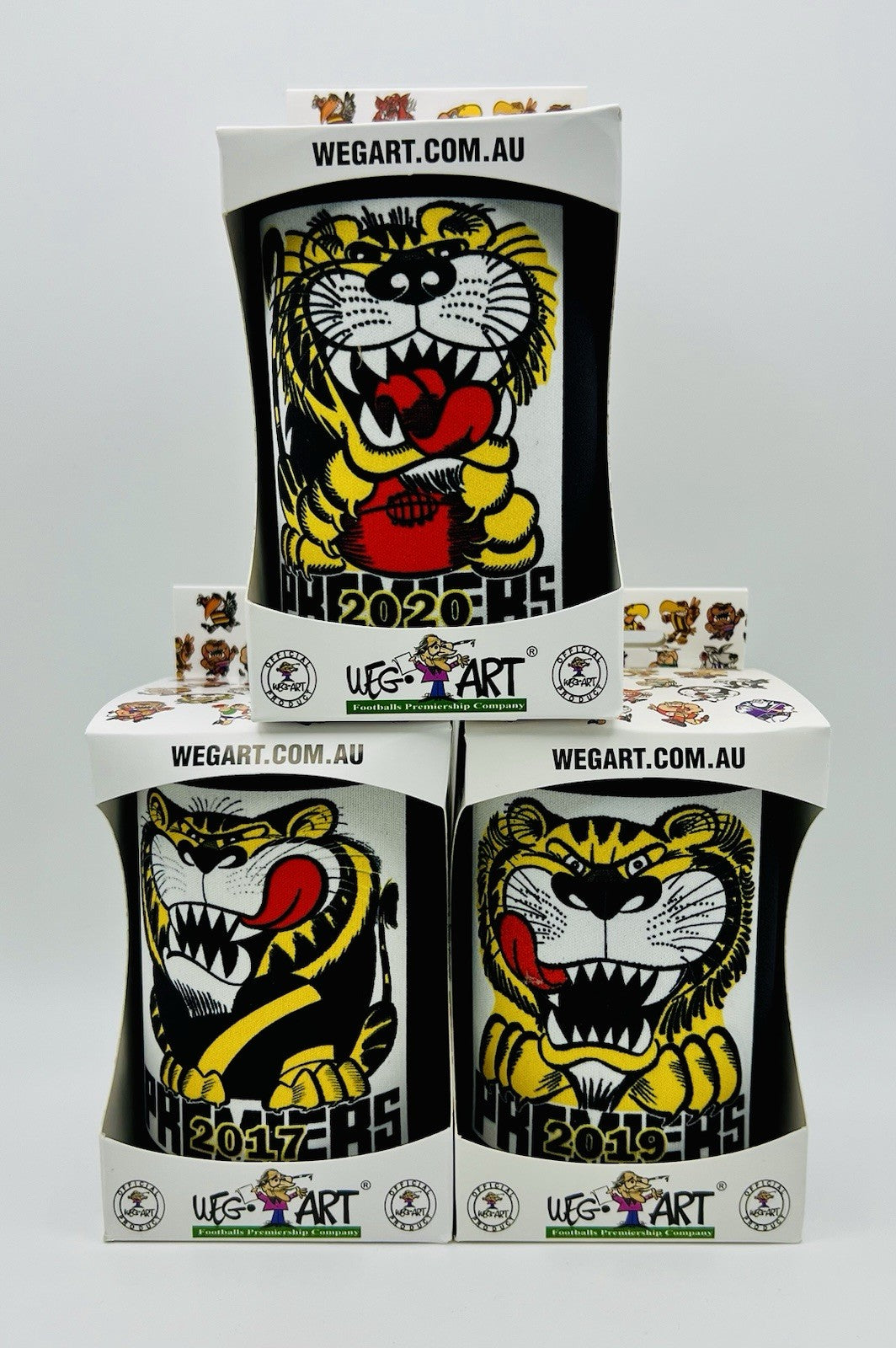 WegArt WEG Premiers Stubby Holder Can Cooler - Richmond Tigers 1934