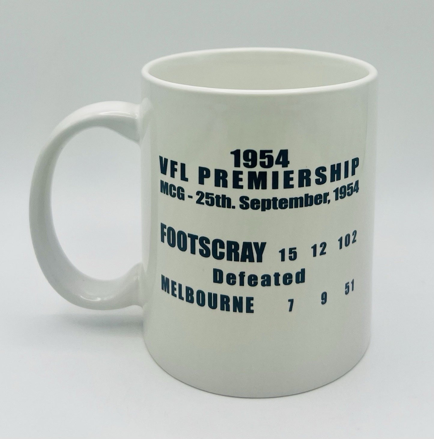 WegArt WEG Premiers Mug - Footscray Bulldogs 1954