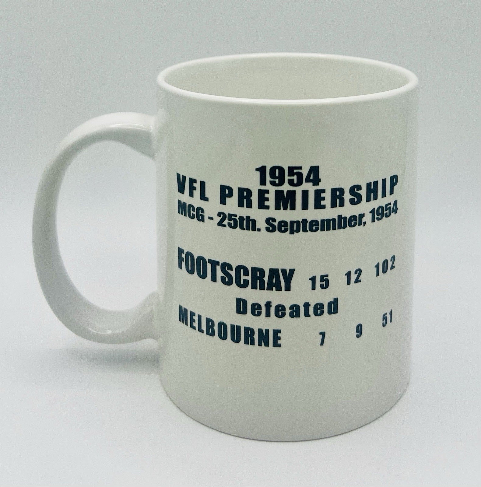 WegArt WEG Premiers Mug - Footscray Bulldogs 1954