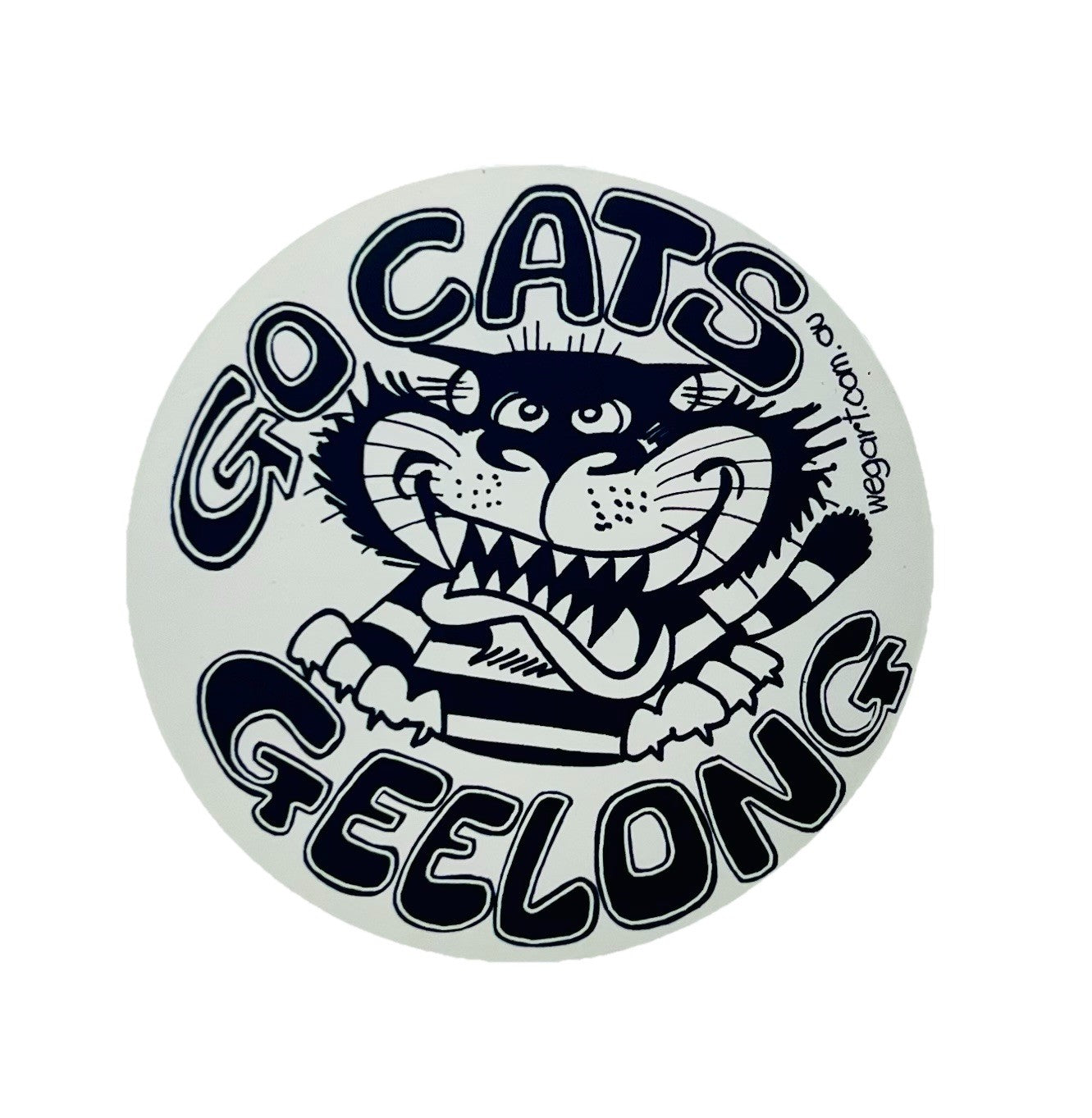 WEG WegArt Fridge Magnet - Geelong Cats Round Magnet