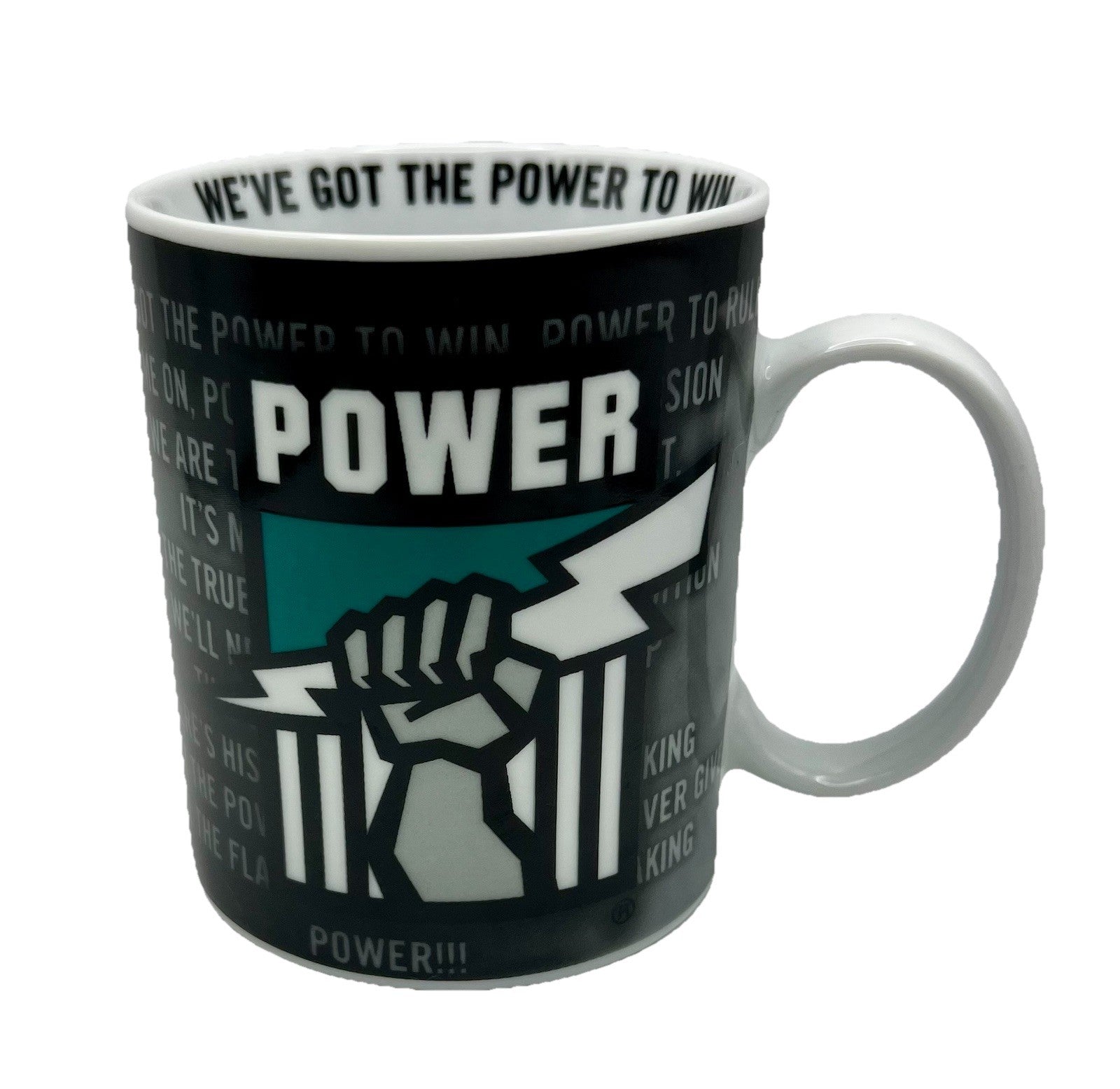 AFL Coffee Mug Port Adelaide Power Theme Song