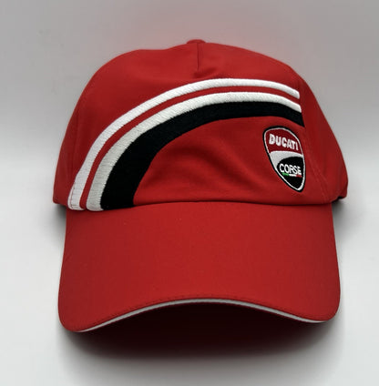 Ducati Corse Team Baseball Cap by Puma (2011 Ducati Corse Team Hat in Red)