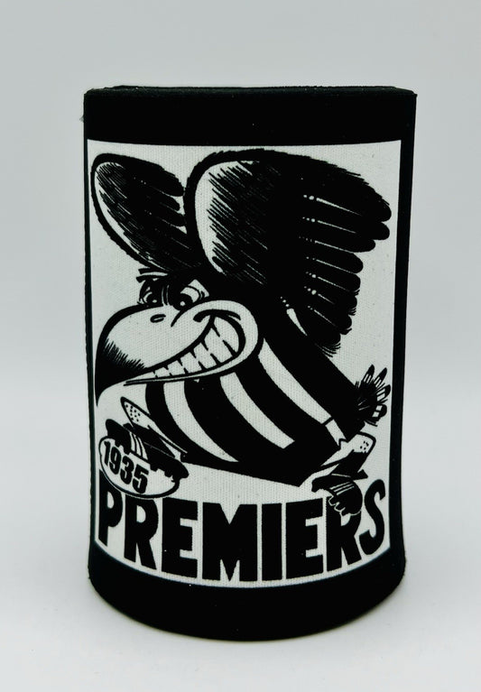 WegArt WEG Premiers Stubby Holder Can Cooler - Collingwood Magpies 1935