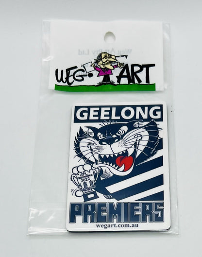 WEG WegArt Premiers Fridge Magnet - Geelong Cats 2022
