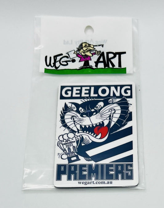 WEG WegArt Premiers Fridge Magnet - Geelong Cats 2022