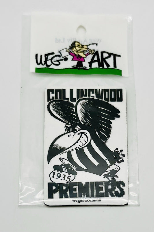 WEG WegArt Premiers Fridge Magnet - Collingwood Magpies 1935