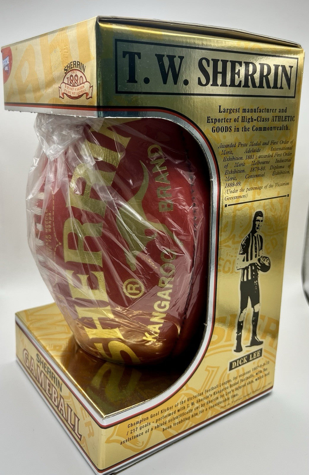 AFL Collingwood Magpies Sherrin 2010 Premiers Football GOLD FOIL