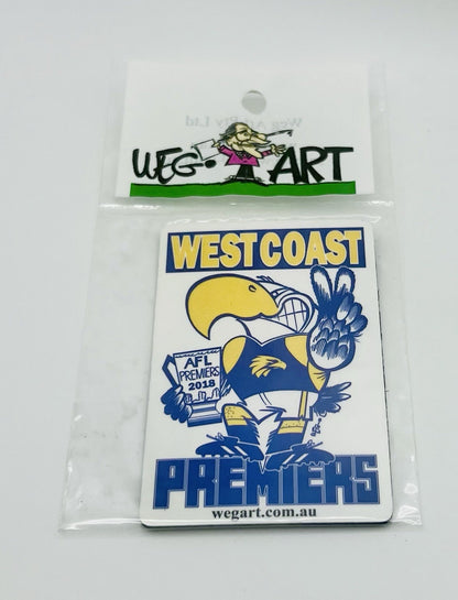 WEG WegArt Premiers Fridge Magnet - West Coast Eagles 2018
