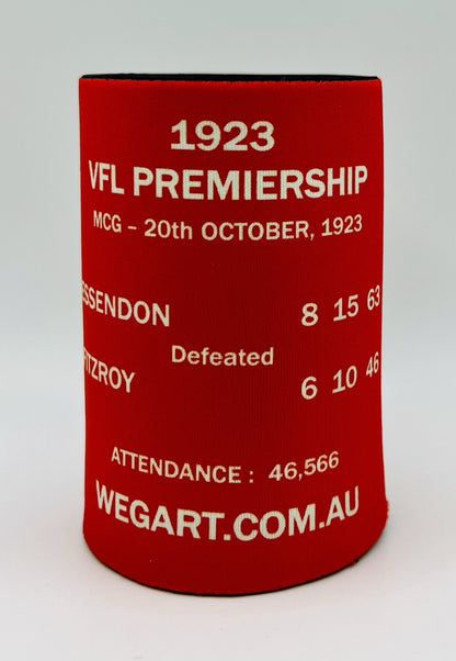 WegArt WEG Premiers Stubby Holder Can Cooler - Essendon Bombers 1923