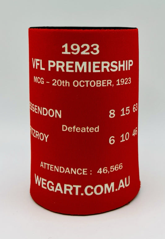 WegArt WEG Premiers Stubby Holder Can Cooler - Essendon Bombers 1923