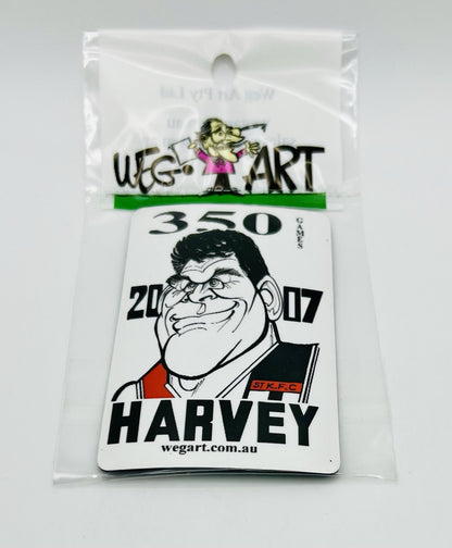 WEG WegArt Fridge Magnet - St Kilda Saints Robert Harvey 350 Games