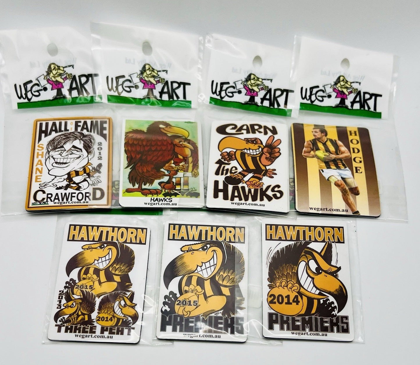 WEG WegArt Premiers Fridge Magnet - Hawthorn Hawks Shane Crawford Hall Of Fame