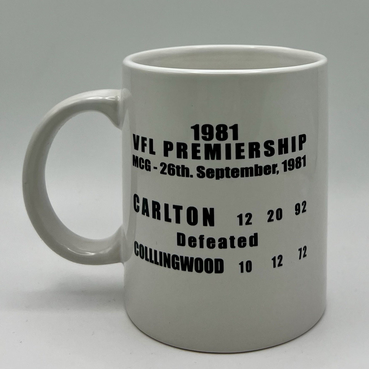 WegArt WEG Premiers Mug  - Carlton Blues 1981