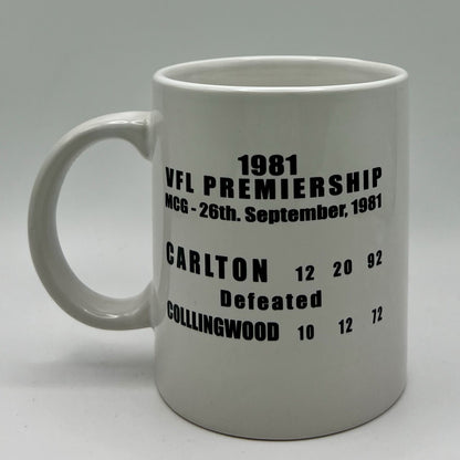 WegArt WEG Premiers Mug  - Carlton Blues 1981