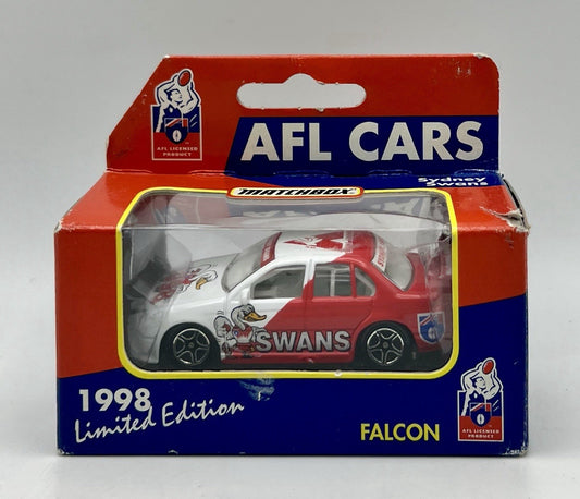 Vintage AFL 1998 Matchbox Car Ford Falcon Sydney Swans