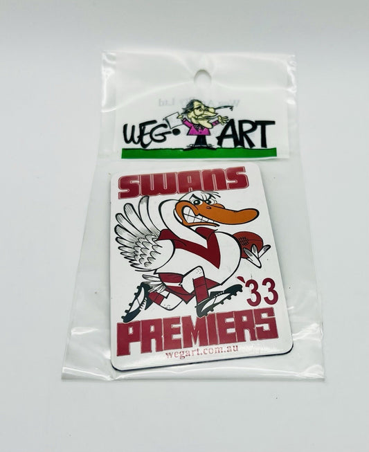 WEG WegArt Premiers Fridge Magnet - South Melbourne / Sydney Swans 1933