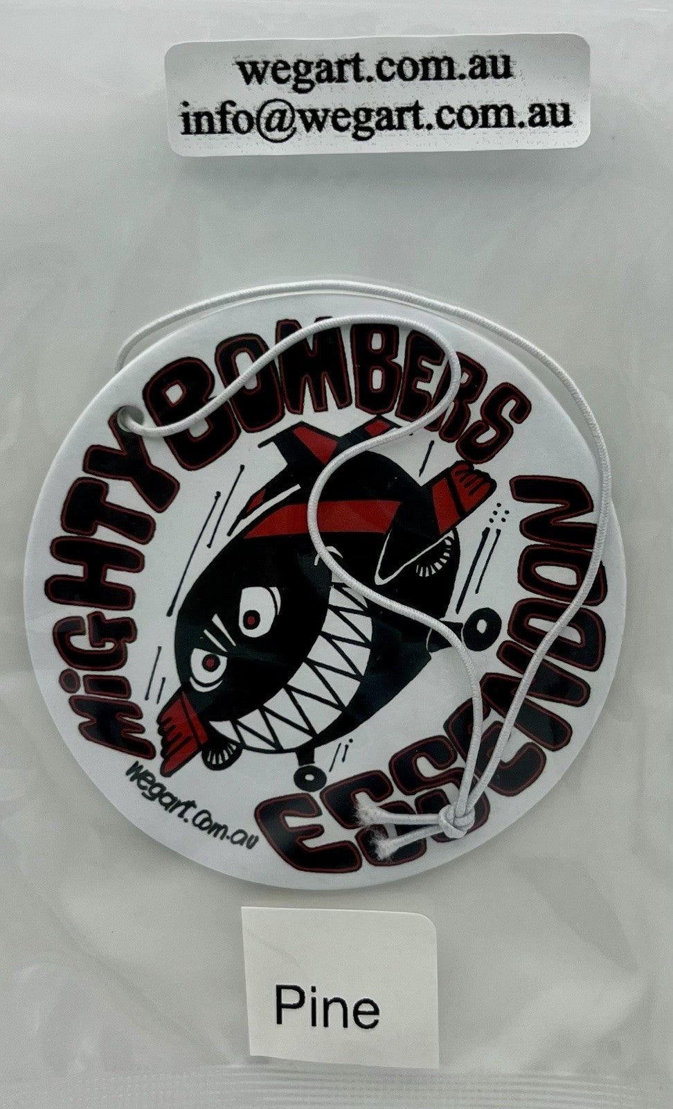 Essendon Bombers WEG WegArt Car Air Freshener - PINE SCENT