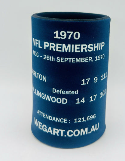 WegArt WEG Premiers Stubby Holder Can Cooler - Carlton Blues 1970