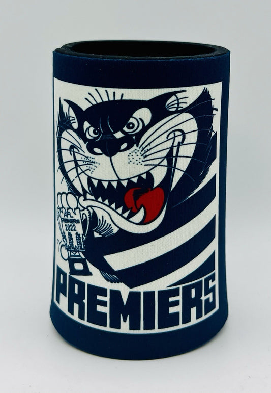 WegArt WEG Premiers Stubby Holder Can Cooler - Geelong Cats 2022