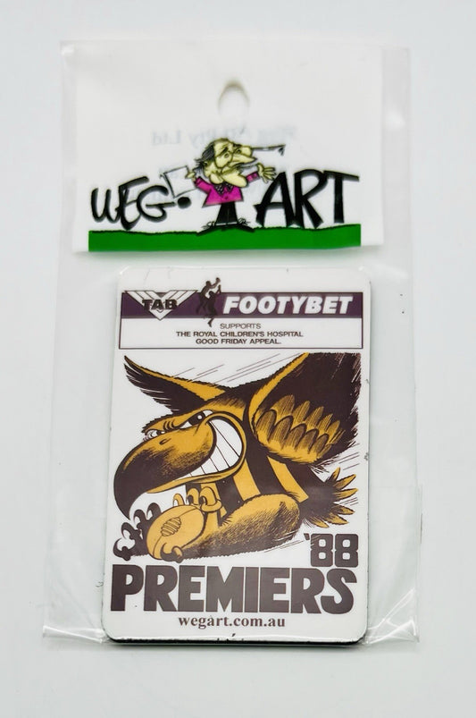 WEG WegArt Premiers Fridge Magnet - Hawthorn Hawks 1988