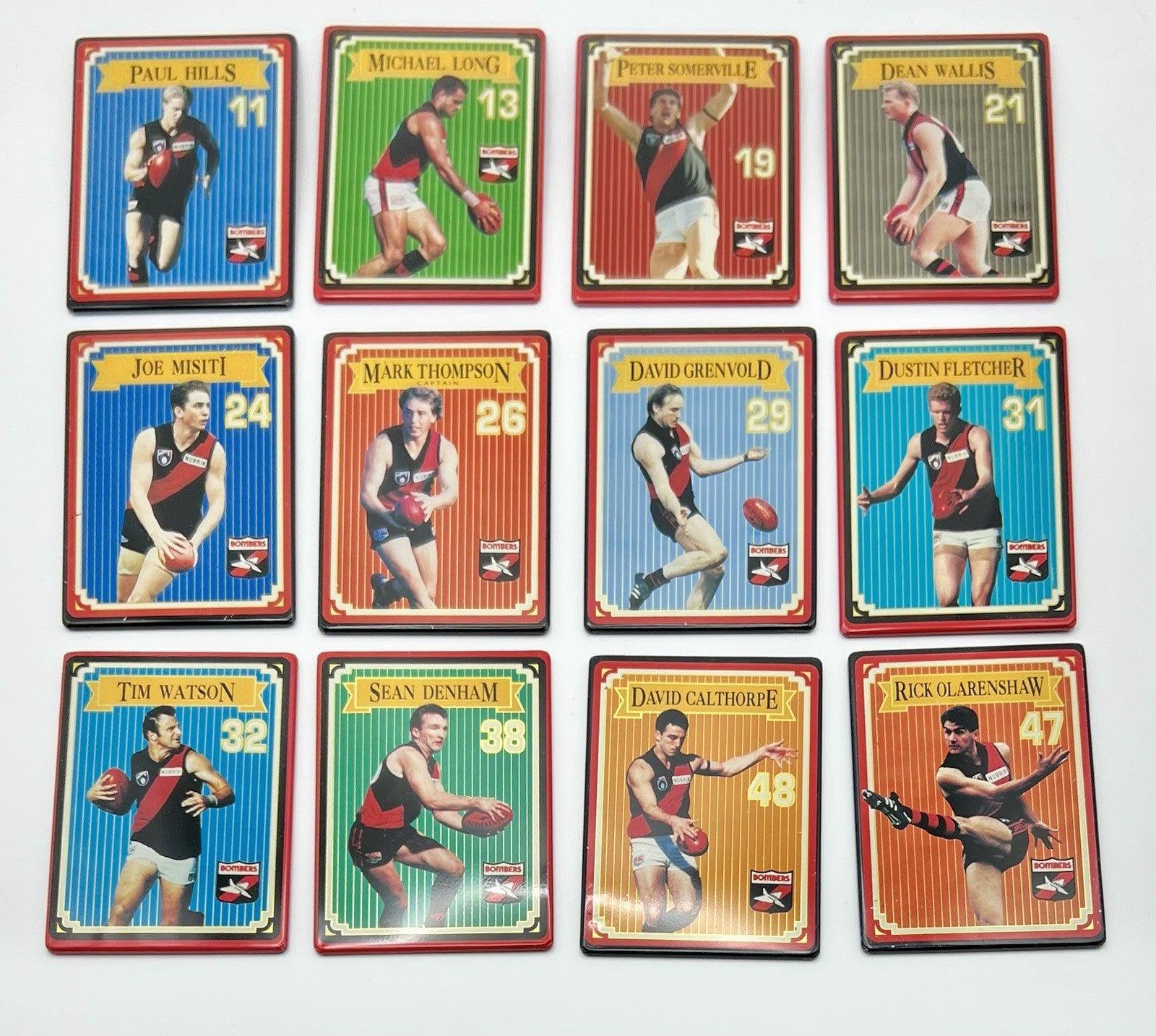 Essendon 1993 AFL Premiership Commemorative Metal Card Tin Set ( 21 Metal Cards)