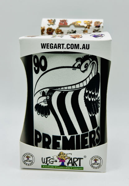 WegArt WEG Premiers Stubby Holder Can Cooler - Collingwood Magpies 1990