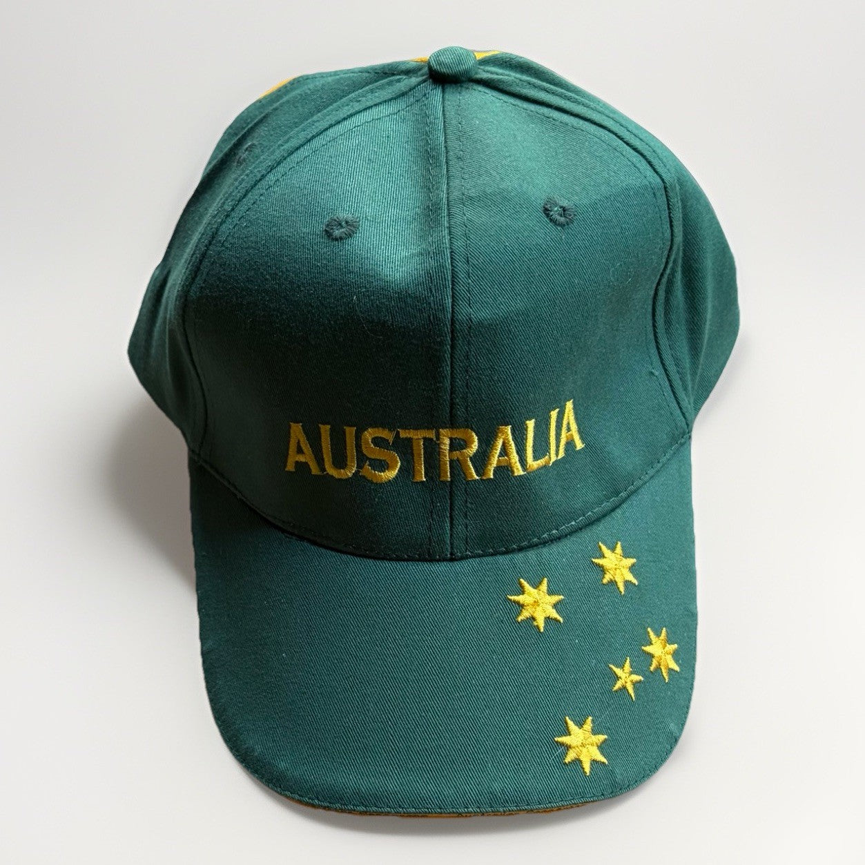 Australia Green And Gold Hat Cap Adjustable One Size